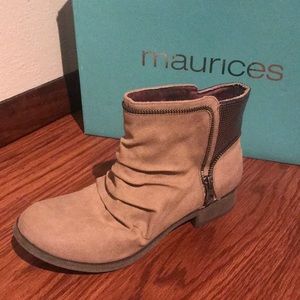 Maurice’s Sand color booties